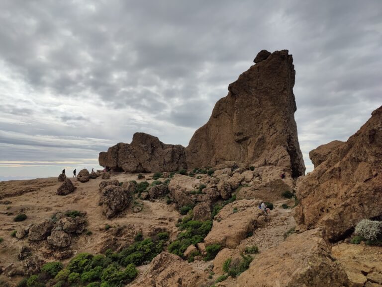 View of Roque Nublo in Gran Canaria.